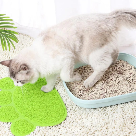 Tapis Gamelle Chien et Chat en Forme de Patte