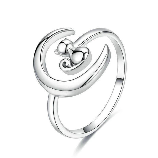 Bague Chat - VOYAGE SUR LA LUNE