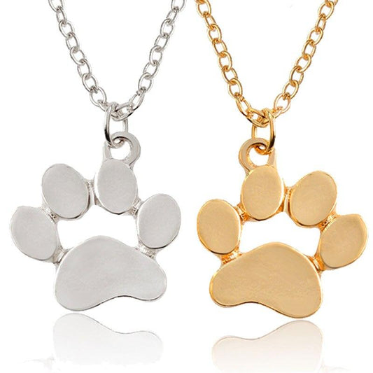 Chaîne et pendentif Empreinte d'Amour Chien et Chat