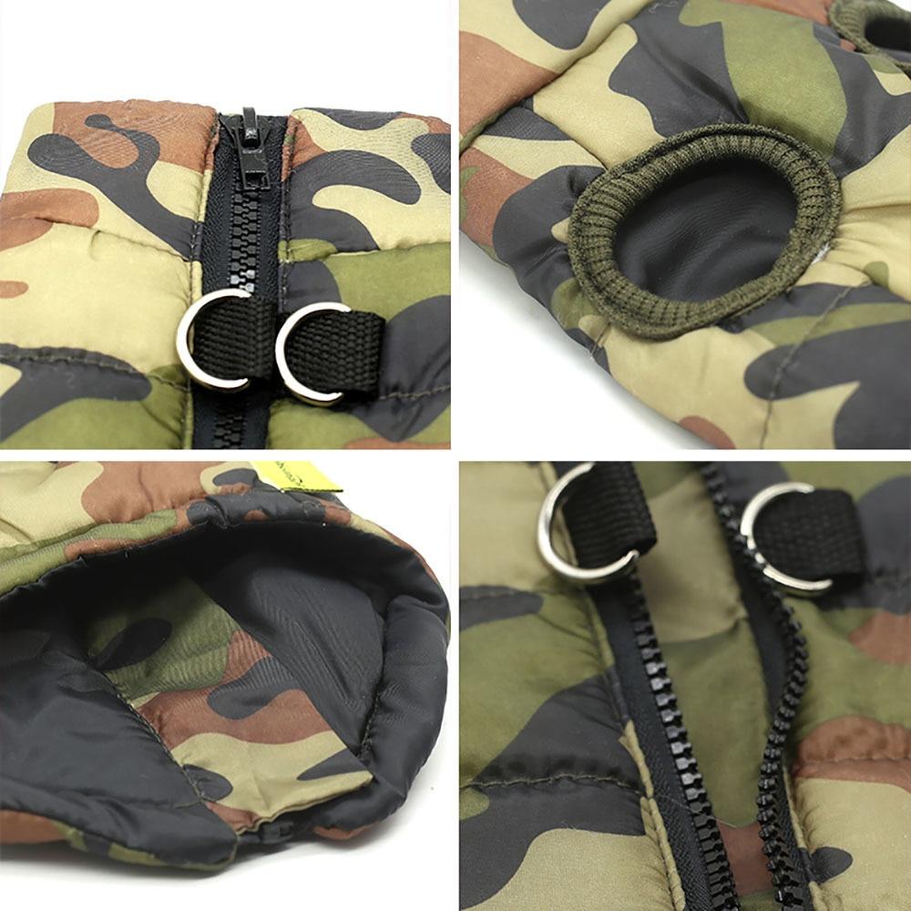 Gilet camouflage imperméable ultra chaud pour Chien